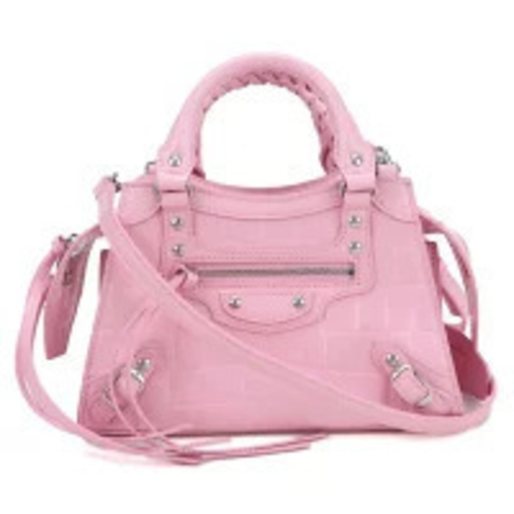 Balenciaga Handbag Neo City Leather Pink
